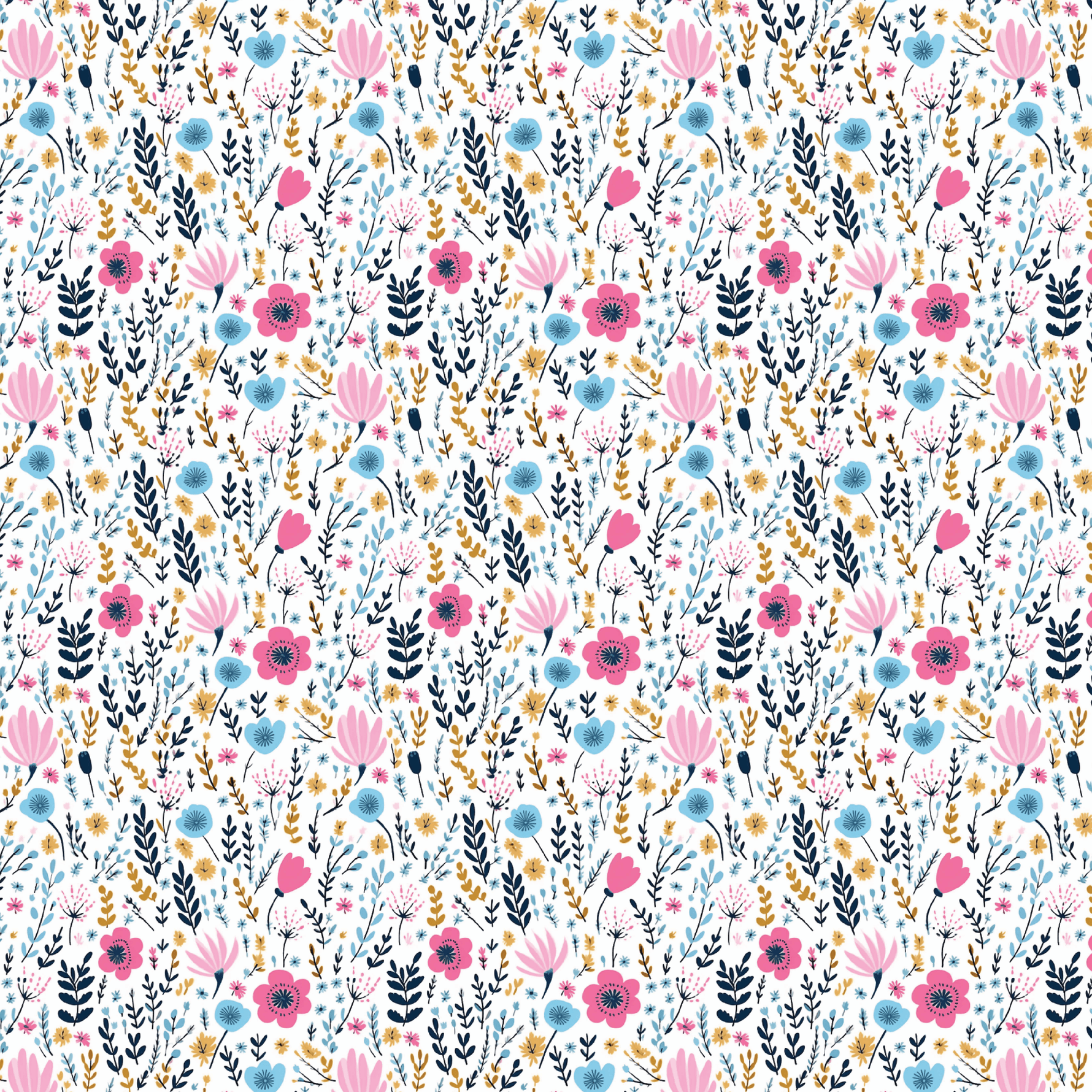 Itty Bitty Ditsy Floral Pattern Acrylic Sheets - CMB Pattern Acrylic