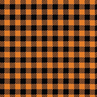 Itty Bitty Pumpkin Buffalo Plaid Pattern Acrylic Sheets - CMB Pattern Acrylic