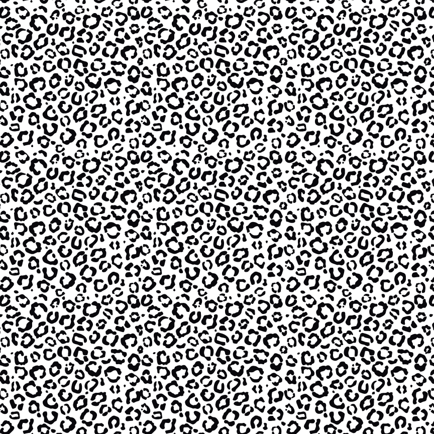 P0002 | Itty Bitty Black Leopard Pattern Acrylic Sheet