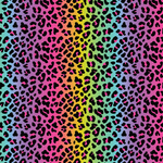 P0506 | Itty Bitty Rainbow Leopard Pattern Acrylic Sheet