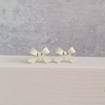 Ivory Stainless Steel Bow Stud Connector, 10 Pieces, Bow 58 - 