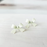 Ivory Stainless Steel Bow Stud Connector, 10 Pieces, Bow 58 - 