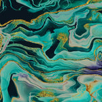Jewel Green Alcohol Ink Swirls Pattern Acrylic Sheet - CMB Pattern Acrylic