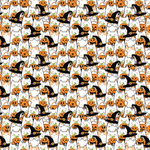 Kawaii Cat Halloween Pattern Acrylic Sheets - CMB Pattern Acrylic