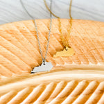 Kentucky Pendant Necklace (Silver or Gold), 1 Total, Metal Blank 210 - 