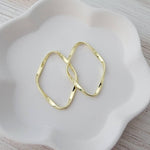 Large Gold Oval Twisted Linking Rings, 10 Pieces, Connector 40 - 