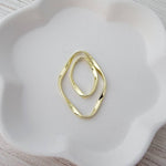 Large Gold Oval Twisted Linking Rings, 10 Pieces, Connector 40 - 