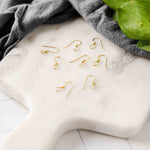 Large Loop Gold Flat French 4.5mm Stainless Steel Ear Wires, 20 Piece, Earring Hook 66 - 