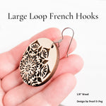 Large Loop Rainbow Flat French 4.5mm Stainless Steel Ear Wires, 20 Piece, Earring Hook 69 - 