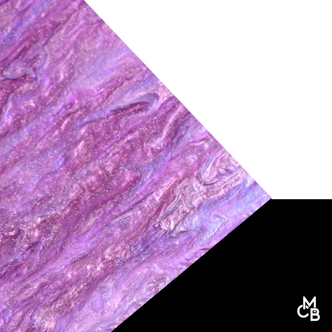 Lavender Marbled Glitter Cast Acrylic | Marbled Acrylic Sheet | CMB Acrylic