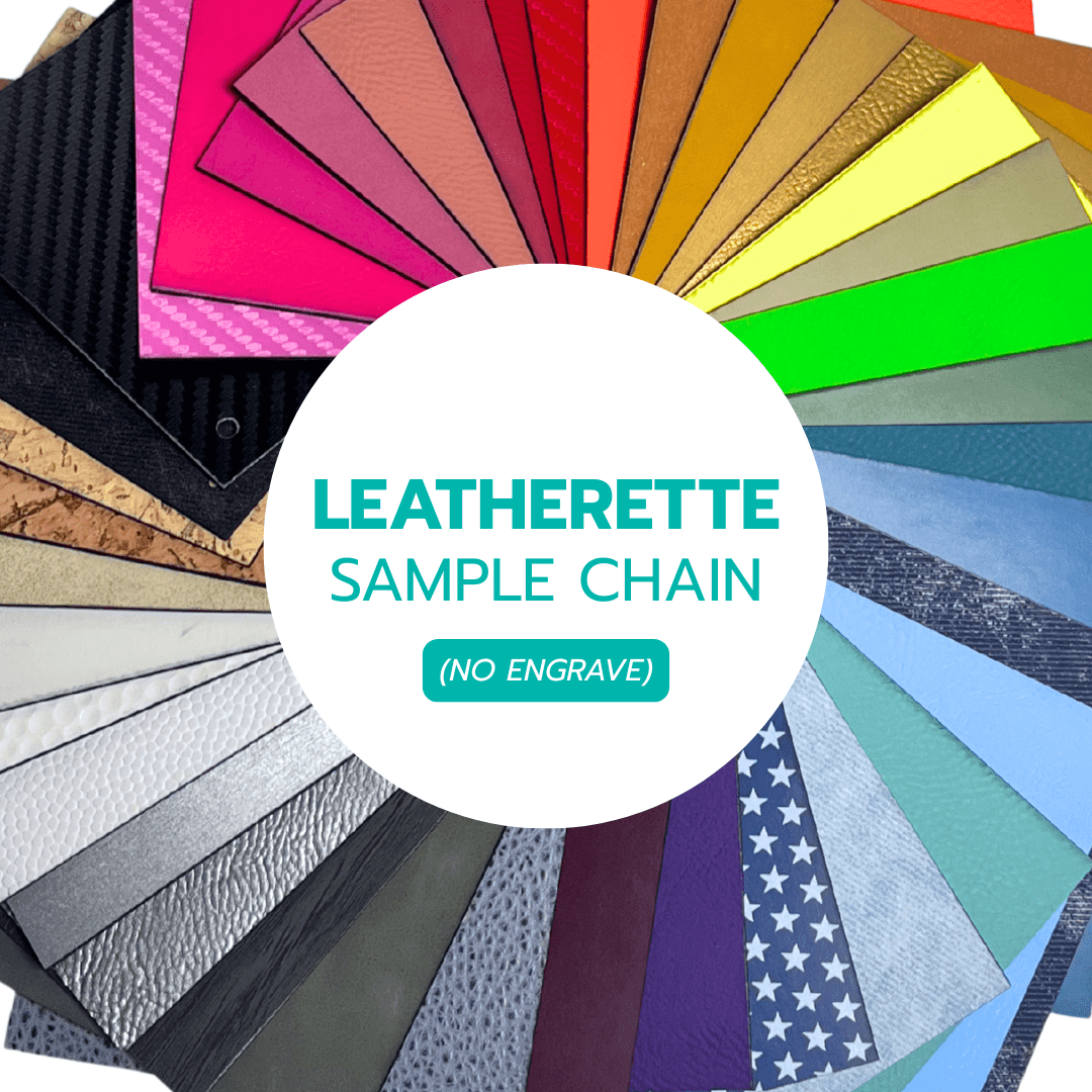 Leatherette Sample Chains - LASERABLE LEATHERETTE