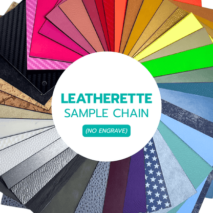 Leatherette Sample Chains - LASERABLE LEATHERETTE