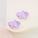 Light Purple Ginkgo Leaf Pendants, 10 Pieces, Ginkgo 2 - 