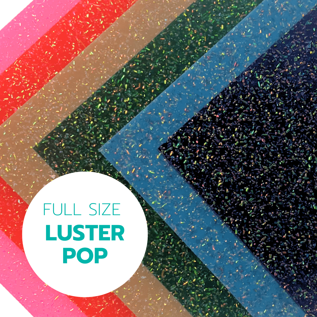 LusterPop Glitter Cast Acrylic Sheets | 1/8" | 48" X 96" - Acrylic Sheets