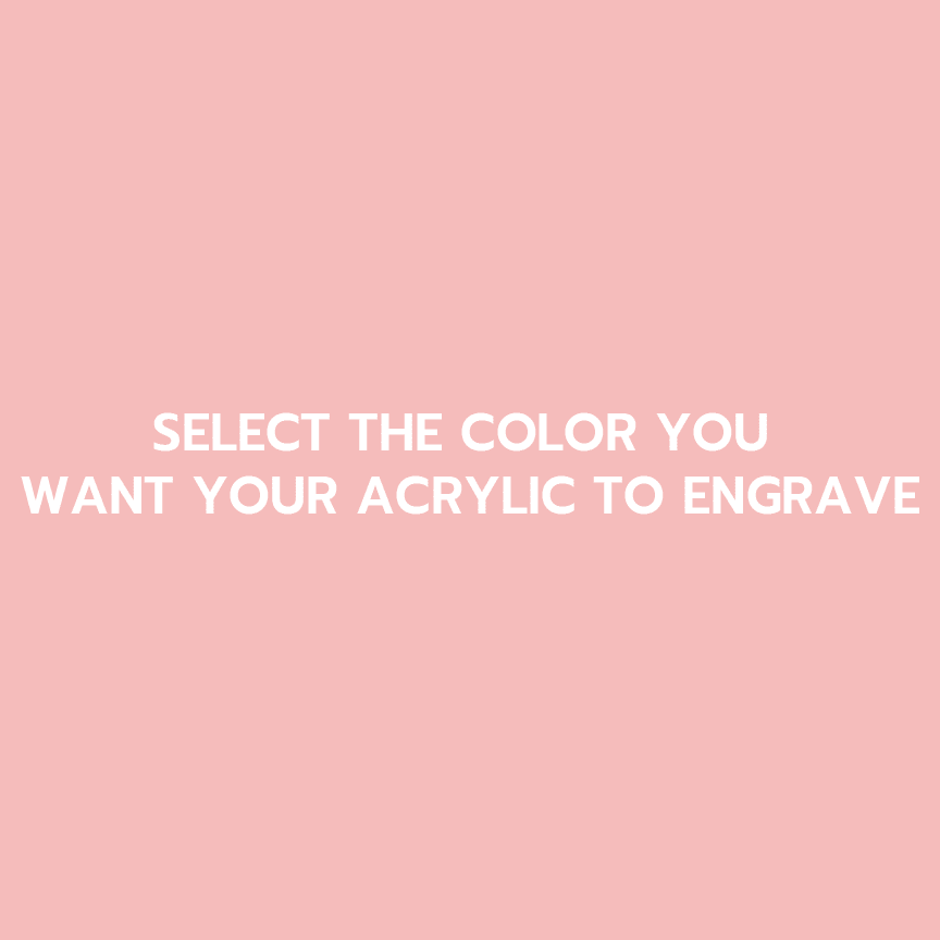 Matte Matches Two Tone Printed Acrylic Cherry Blossom | Select Your Engrave Color | - Two Tone