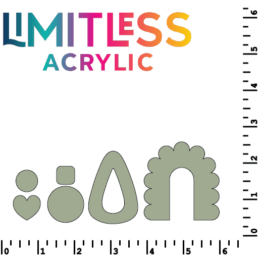 Matte Matches Two Tone Printed Acrylic Luna Green | Select Your Engrave Color | - Two Tone