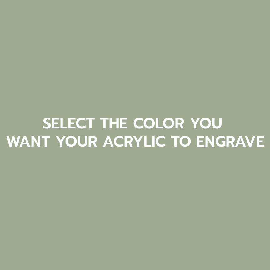 Matte Matches Two Tone Printed Acrylic Luna Green | Select Your Engrave Color | - Two Tone