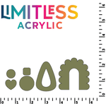 Matte Matches Two Tone Printed Acrylic Moss Green | Select Your Engrave Color - Two Tone