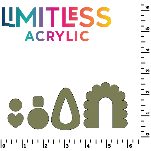 Matte Matches Two Tone Printed Acrylic Moss Green | Select Your Engrave Color - Two Tone
