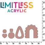 Matte Matches Two Tone Printed Acrylic Peach Blush | Select Your Engrave Color - Two Tone