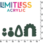 Matte Matches Two Tone Printed Acrylic Pine Green | Select Your Engrave Color - Two Tone