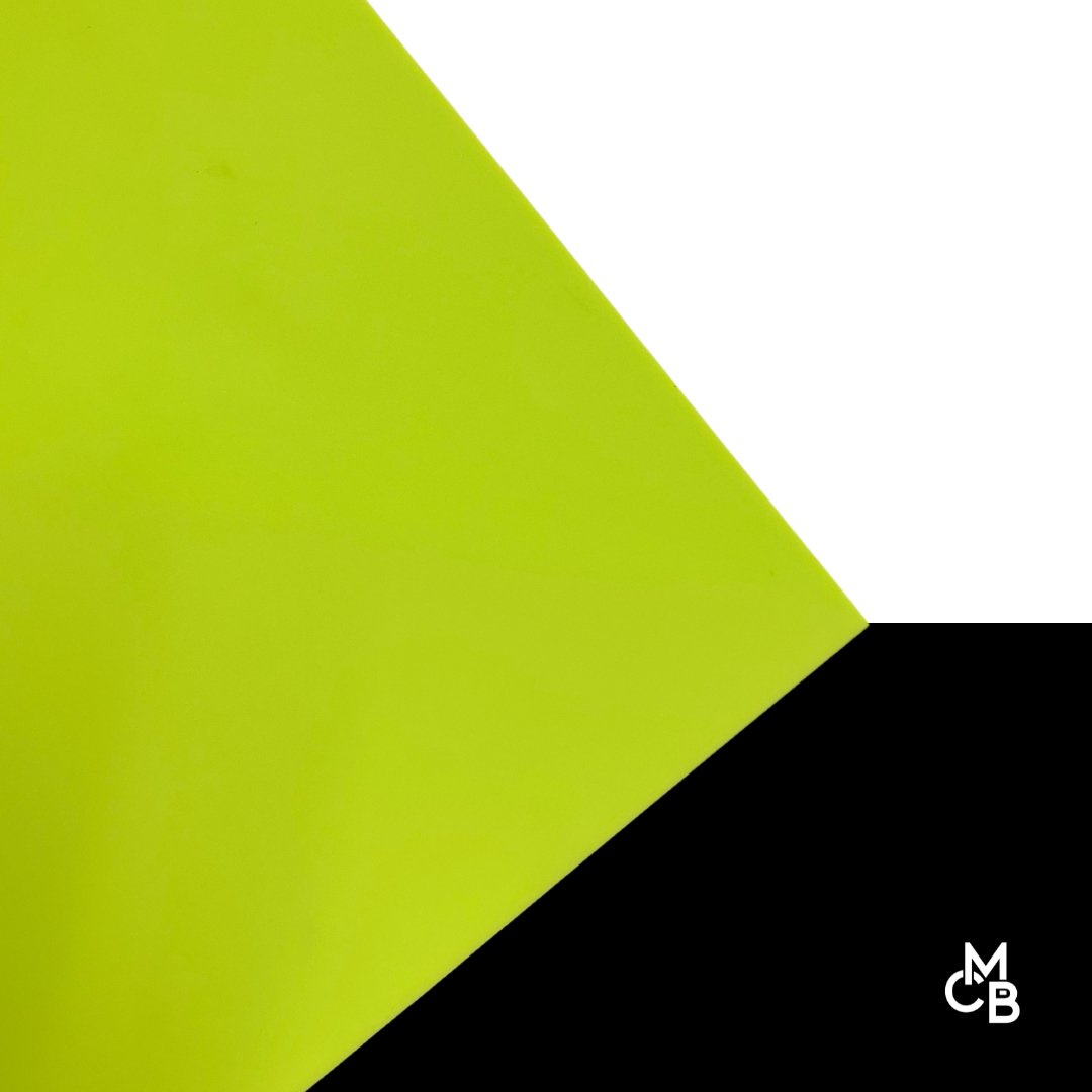 Matte Neon Pear Cast Acrylic | Matte Acrylic Sheet | CMB Acrylic
