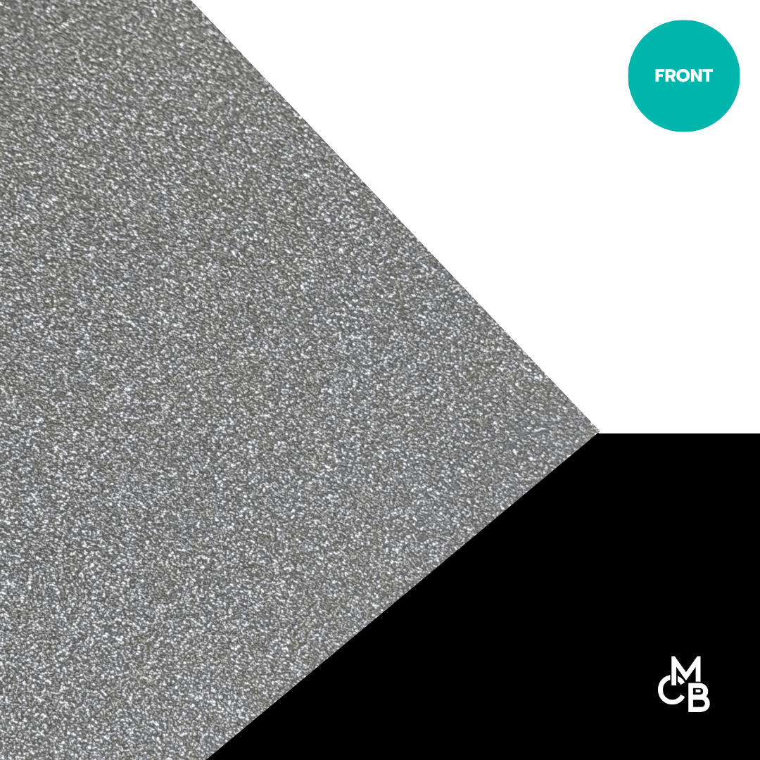 Matte Silver Metallic Glitter | Matte/Gloss Finish - Acrylic Sheets