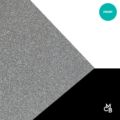 Matte Silver Metallic Glitter | Matte/Gloss Finish - Acrylic Sheets
