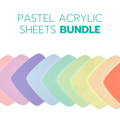 Matte/Gloss 12" X 18" 1/8” Pastel Acrylic Sheets Bundle - Acrylic Sheet Bundles