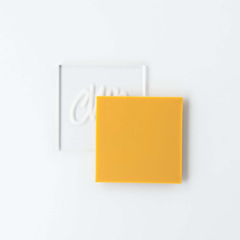 Matte/Gloss Mustard Cast Acrylic Sheets - Acrylic Sheets