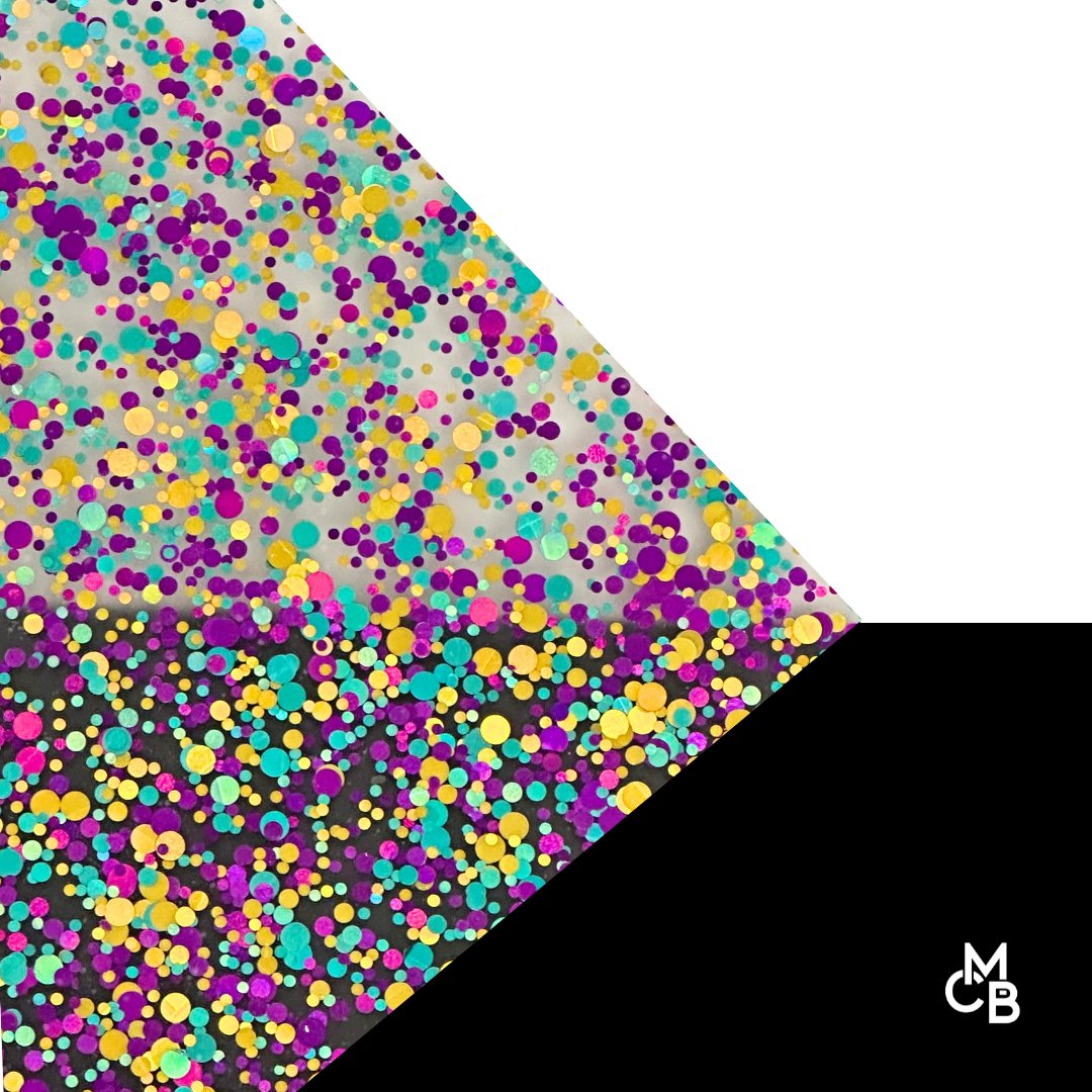Mermaid Magic Glitter Dots Cast Acrylic | Glitter Acrylic Sheet | CMB Acrylic