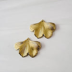 Metallic Antique Gold Ginkgo Leaf Pendants, 10 Pieces, Ginkgo 24 - 