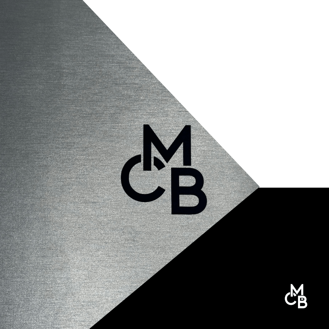 Metallic Leatherette | BRUSHED SILVER ENGRAVES BLACK LEATHERETTE SHEETS - LASERABLE LEATHERETTE