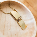 Mini Notebook Necklace (Silver or Gold), 1 Total, Metal Blank 152 - 
