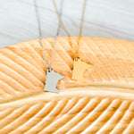 Minnesota Pendant Necklace (Silver or Gold), 1 Total, Metal Blank 212 - 