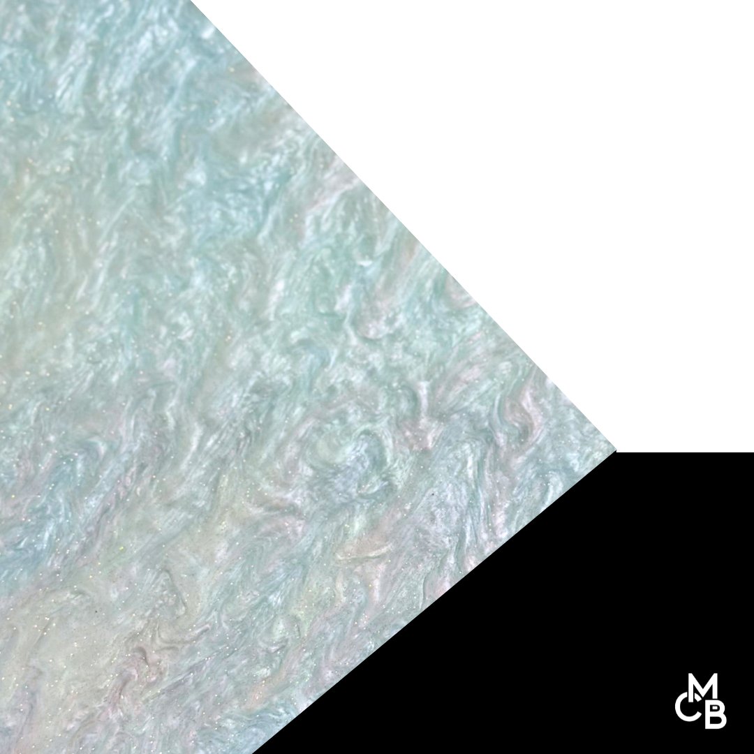 Mint Marbled Glitter Cast Acrylic | Marbled Acrylic Sheet | CMB Acrylic