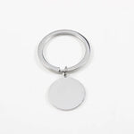 Mirror Polish 20mm Circle Pendant Keychain (Silver or Gold), 1 Total, Metal Blank 64 - 