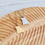 Missouri Pendant Necklace (Silver or Gold), 1 Total, Metal Blank 167 - 
