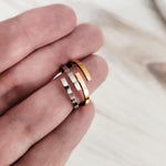 Narrow Adjustable Ring (Silver or Gold, One Size), 1 Total, Metal Blank 99 - 