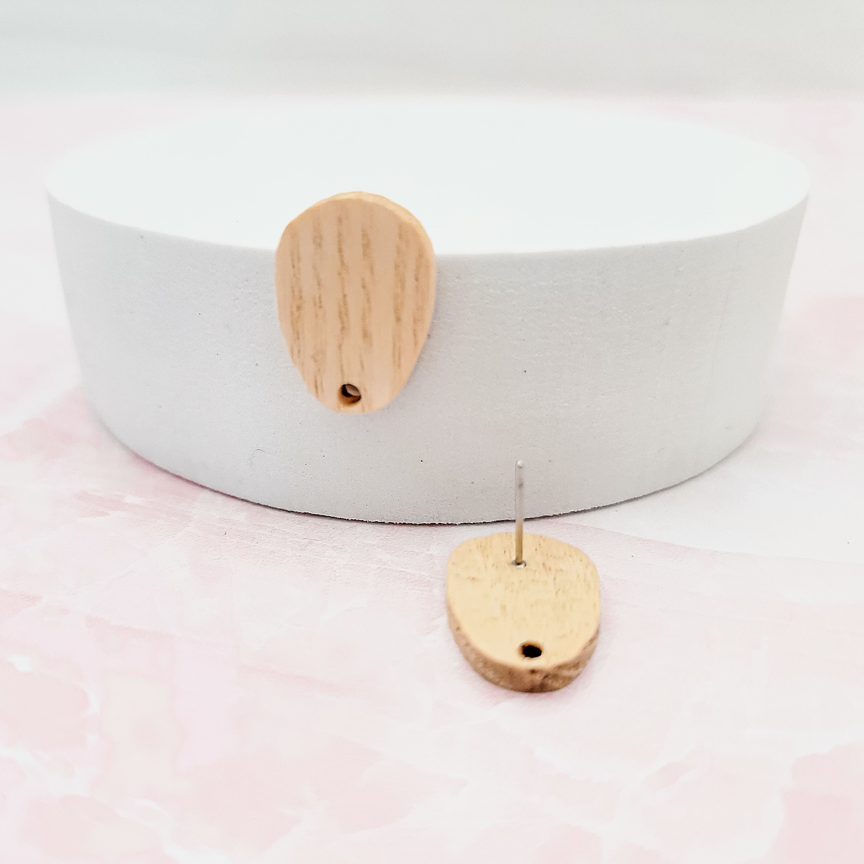Natural Wooden Organic Oval, 10 Pieces, Wood 39 - 