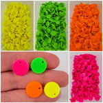 Neon Acrylic Stud Earring Findings (14mm, Choice of Color), 10 Pieces, Acrylic Stud 64 - 