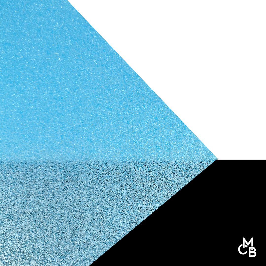 Neon Blue Glitter Cast Acrylic | Glitter Acrylic Sheet | CMB Acrylic