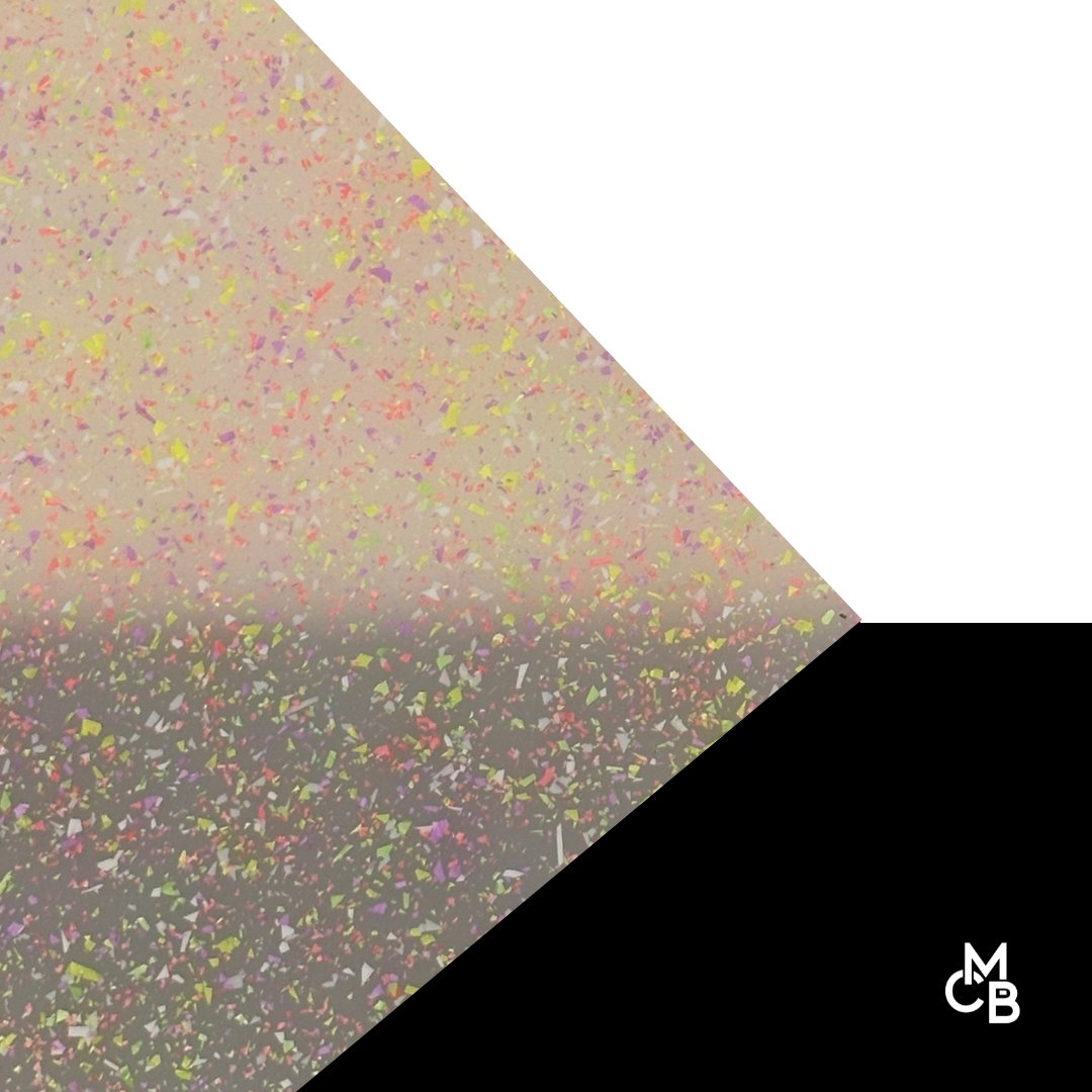 Neon Dreamscape MicroFlake Glitter Cast Acrylic | Glitter Acrylic Sheet | CMB Acrylic