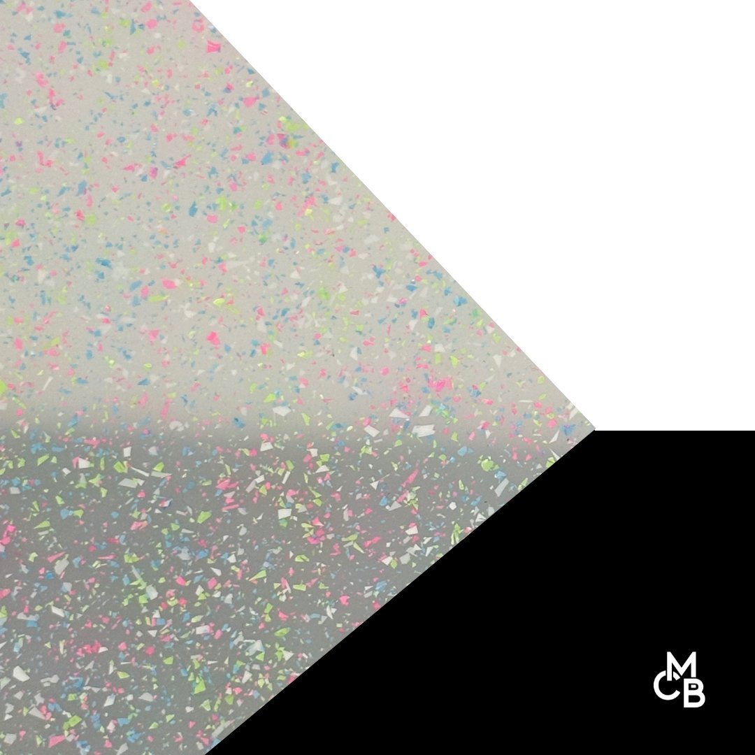 Neon Fusion MicroFlake Glitter Cast Acrylic | Glitter Acrylic Sheet | CMB Acrylic