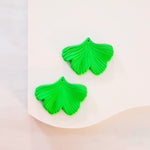 Neon Green Ginkgo Leaf Pendants, 10 Pieces, Ginkgo 3 - 