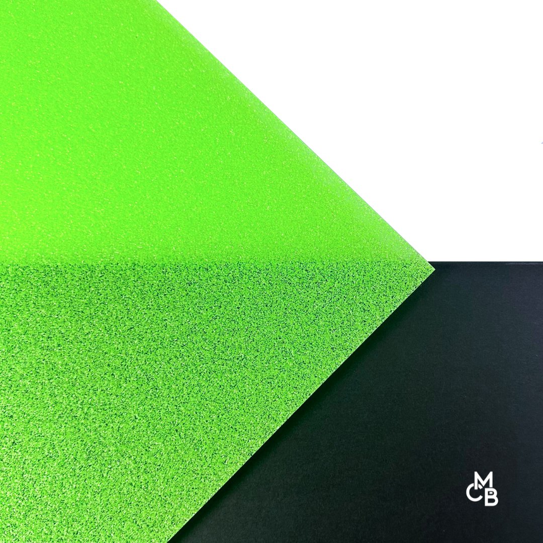 Neon Green Glitter Cast Acrylic | Glitter Acrylic Sheet | CMB Acrylic