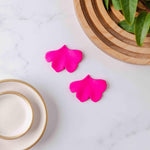 Neon Pink Ginkgo Leaf Pendants, 10 Pieces, Ginkgo 30 - 