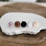 Neutral Lace 12mm Stud Topper (Choice of Color), 3 Pairs, Stud 129 - 133 - 