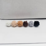 Neutral Woven 12mm Stud Topper (Choice of Color), 3 Pairs, Stud 108 - 113 - 