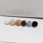 Neutral Woven 12mm Stud Topper (Choice of Color), 3 Pairs, Stud 108 - 113 - 
